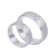 Wedding ring plat dof mata cubic zirconia