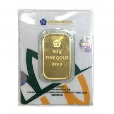 Logam Mulia Antam - 50 gram - Gold 24K BARU
