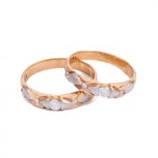 Wedding ring kombinasi 3 mata cubic zirconia